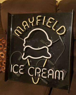 Vintage Mayfield Neon Ice Cream Sign 26 