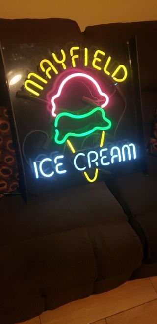 Vintage Mayfield Neon Ice Cream Sign 26 