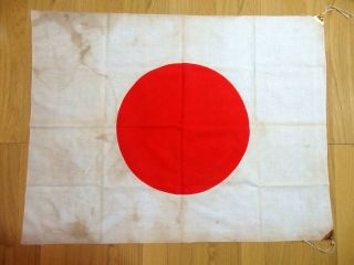 Antique Cotton Japanese Flag Rising Sun Pre - Ww2 Imperial Japan Naval Asahi