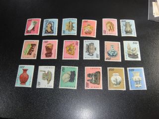 China Taiwan 1968 Sc 1550 - 55,  1592 - 97,  1640 - 45 Museum Ancient Set Nh