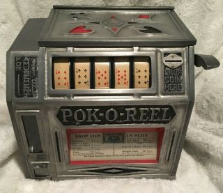 Antique Groetchen Pok - O - Reel Gumball Trade Stimulator