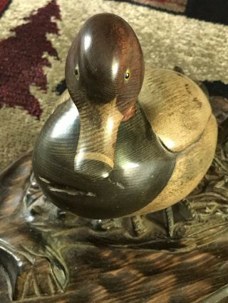 Tom Taber Vintage Duck Decoy Signed 5