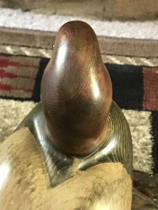 Tom Taber Vintage Duck Decoy Signed 8