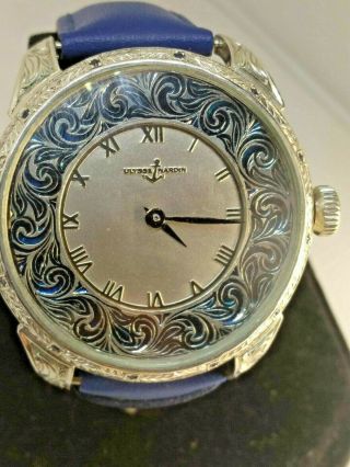 ulysse nardin,  hand engraved case,  hand crafted dial,  vintage and unique 2