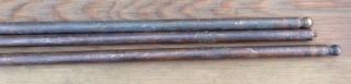 3 Vintage Antique Heavy Brass Extra Long 29 