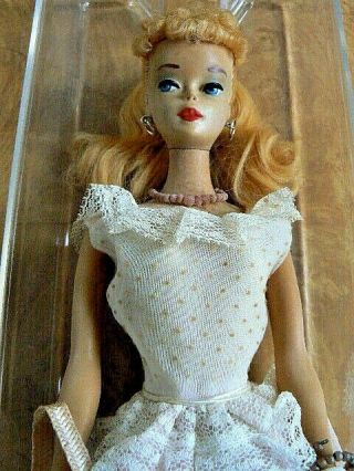 Vintage Blonde Ponytail Barbie in Plantation Belle 966 (1959) 2