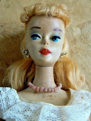 Vintage Blonde Ponytail Barbie in Plantation Belle 966 (1959) 3
