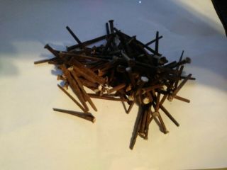 100 Antique Square Head Nails 1 3/4 " Long Rustic Reclaimed