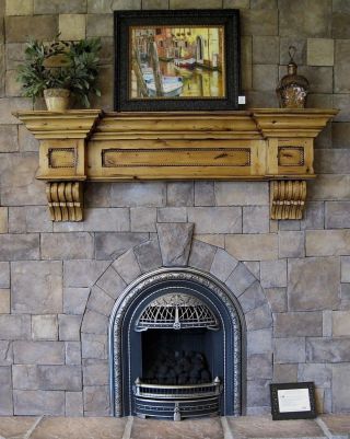 Fireplace Mantel Vintage Shelf Victorian Craftsman Corbels Floating Rustic 5