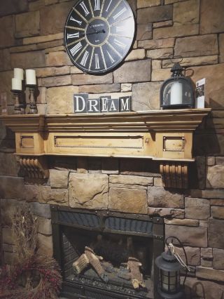 Fireplace Mantel Vintage Shelf Victorian Craftsman Corbels Floating Rustic 6