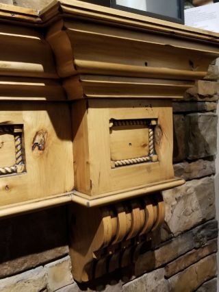 Fireplace Mantel Vintage Shelf Victorian Craftsman Corbels Floating Rustic 9