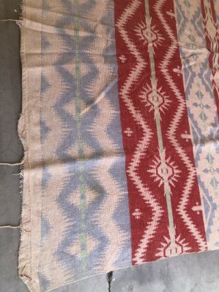 Unknown Vintage Antique Cotton Camp Southwest Trade Blanket Beacon Buell 7