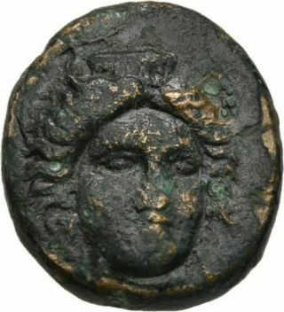 Rare Ancient Greece 3 - 4 Cent Bc Thessaly Gomphi Philippopolis Hera Zeus Ae