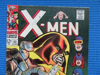 X - MEN 33 - (VF -) - DR STRANGE,  ANCIENT ONE,  JUGGERNAUT,  CYCLOPS,  ICEMAN,  BEAST 4