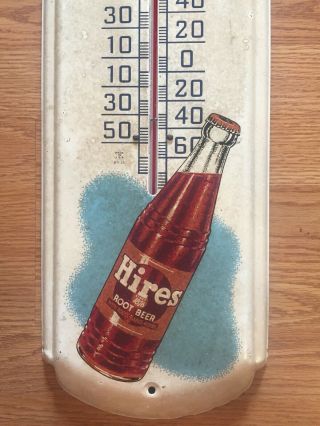 Rare Vintage Hires Root Beer Sign Thermometer BN - 16 3