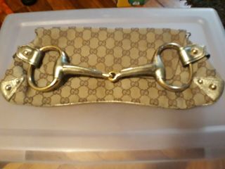 Authentic Vintage Gucci Horsebit Clutch Purse Handbag