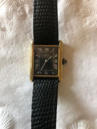 Cartier Vintage Ladies Watch Blk