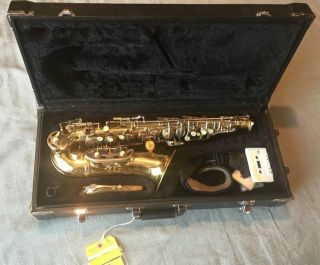 Rare Vintage Evette Schaeffer Alto Saxophone Oufit