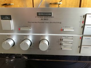 Pioneer A - 60 Stereo Integrated Amplifier Vintage 4