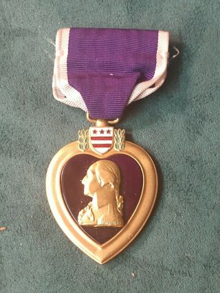 Ww2 Numbered Purple Heart Medal Slot Brooch (266272)