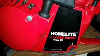 Vintage HOMELITE BIG RED XL Chainsaw with 15 