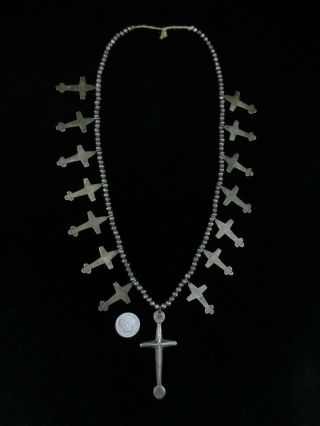 Antique Pueblo Cross Necklace