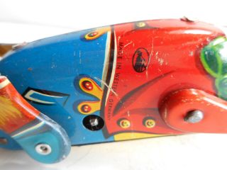 LEHMANN GESCH Tin Windup Toys Sea Lion Tumbling Bear Western Germany 1950s 60s 5