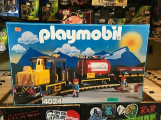 Playmobil 4024 G Scale Train Set Freight - Retired - Vintage Rare Mib Nos