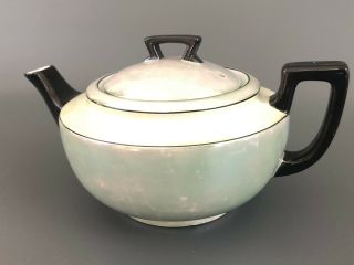 LDB Co.  Bavaria,  ART DECO porcelain lusterware teapot,  Germany late 1920s,  1930s 3