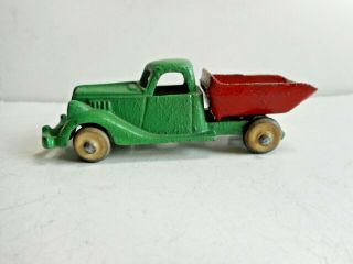 Sm Hubley Cast Iron Dump Truck Toy Road Construction Exc 2224,  2225 1930s