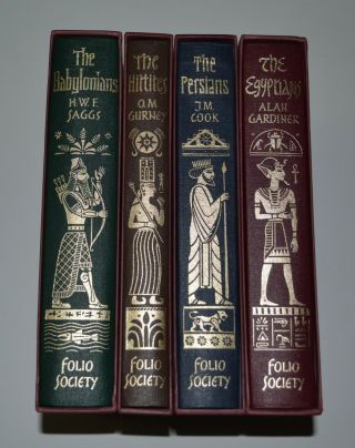 4 Volumes Folio Society - Babylonians,  Egyptians,  Persians,  Hittites - Hardcover