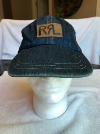 RRL Ralph Lauren Vintage Denim Hat from 1993 3