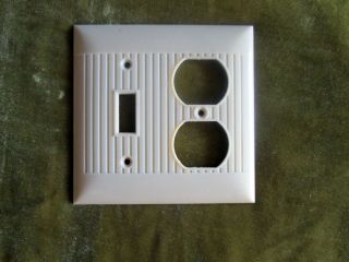 Ivory Electrical 2 Outlet Plate,  Light Switch Wall Face Plate Cover,  Nos Sierra