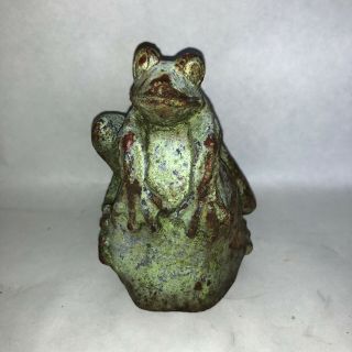 Antique Cast Iron Tree Frog 1880 