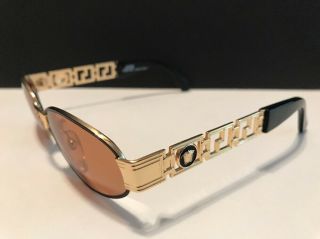 Vintage Gianni Versace Mod.  S44 Col.  09M Gold Sunglass Frames Rx Lenses 5