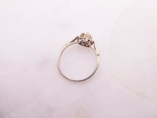 18ct gold ring,  3/4ct old mine cut diamond solitaire antique 18k 750 3