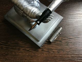 Waterman 52 1/2 Sterling Silver Vintage Fountain Pen Flex nib 4
