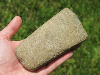 Ancient China Old Stone Carved Axe Head Blade Gray Carving Artifact Relic