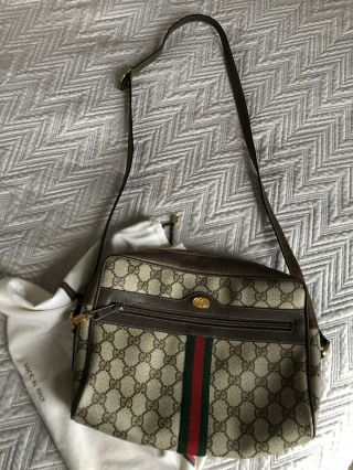 Auth Gucci Vintage Cross Body Bag