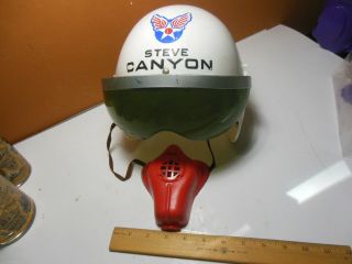 Vintage 1959 Ideal Steve Canyon U.  S.  Air Force Jet Pilot Play Helmet