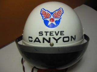Vintage 1959 Ideal Steve Canyon U.  S.  Air Force Jet Pilot Play Helmet 2