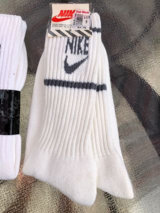 Mens Nike Cotton Logo Crew Socks Vintage With Tags 4