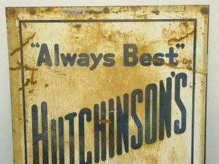 Vintage Advertising Sign Hutchinson ' s Ice Cream,  Dairy Always Best 7