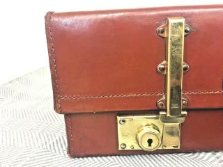 vintage leather 1920 ' s leather revelation expanding motoring travel suitcase 2