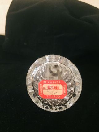 Antique DeVilbiss Crystal Atomizer Perfume Bottle 806 Made in Toledo,  Ohio 6