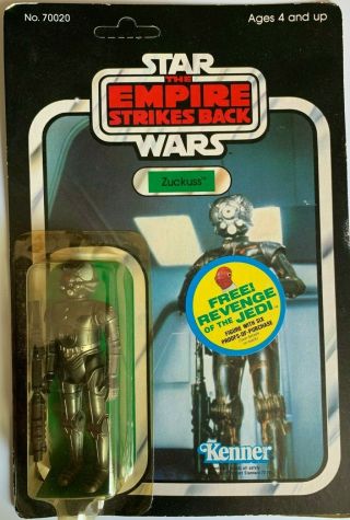 Vintage 1982 Star Wars The Empire Strikes Back Zuckuss Figure 48 Back