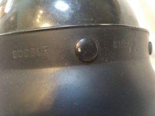 BELL 500 - TX Helmet 4 Snap Rare Vintage Painted Black Leather Strap Bubble Mask 4