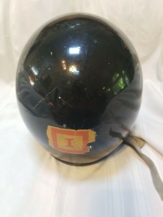 BELL 500 - TX Helmet 4 Snap Rare Vintage Painted Black Leather Strap Bubble Mask 6
