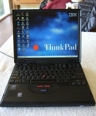 Ibm Thinkpad 600e,  13.  3 " Pii - 366 544mb Ram,  40gb Hdd,  Win98se,  Games,  Vintage