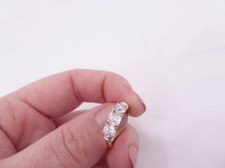 18ct Gold Ring,  3 Stone 1.  30ct Old Cut Diamond 18k 750